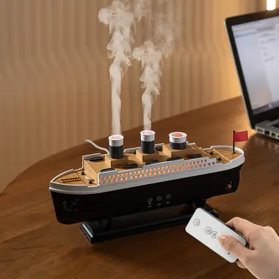 Titanic Ship Shaped LED Humidifier with Wireless Remote Control 🚢