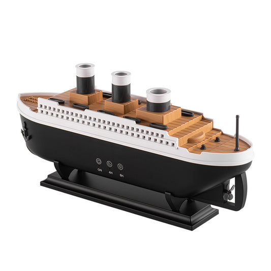 Titanic Ship Model Ornaments Remote Control Ultrasonic Humidifier Smoke Ring Spray Essential Oil Aroma Diffuser Gift